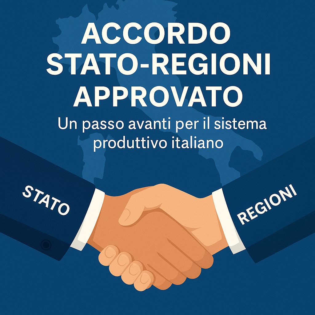 NUOVO ACCORDO STATO REGIONI 2025 - IL LAVORATORE VA FORMATO SUBITO!